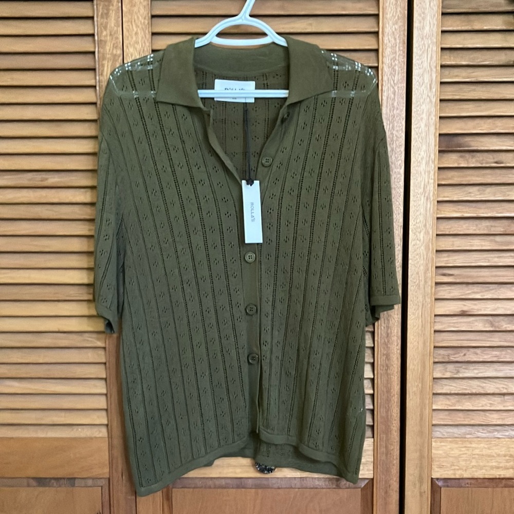 Rolla’s Linen Knit Button Up - Milan - NWT